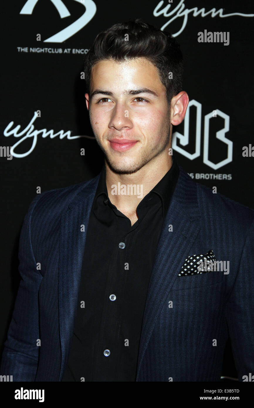 NICK JONAS Celebrates His 21st Birthday At XS Inside Wynn Las