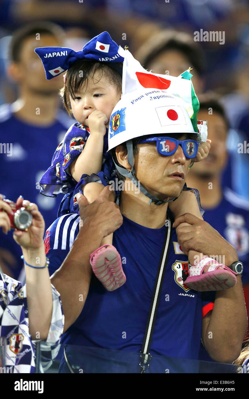 Natal, Brazil. 19th June, 2014. Japan fans (JPN) Football/Soccer : FIFA World Cup Brazil match between Japan and Greece at the Arena das Dunas in Natal, Brazil . © AFLO/Alamy Live News Stock Photo