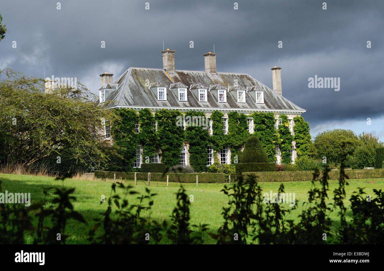 General Views of Donnington Hall, near Ledbury, Herefordshire, which was bought by Elizabeth Hurley and Shane Warne in 2012  Featuring: Donnington Hall Where: Ledbury, United Kingdom When: 19 Sep 2013 Stock Photo