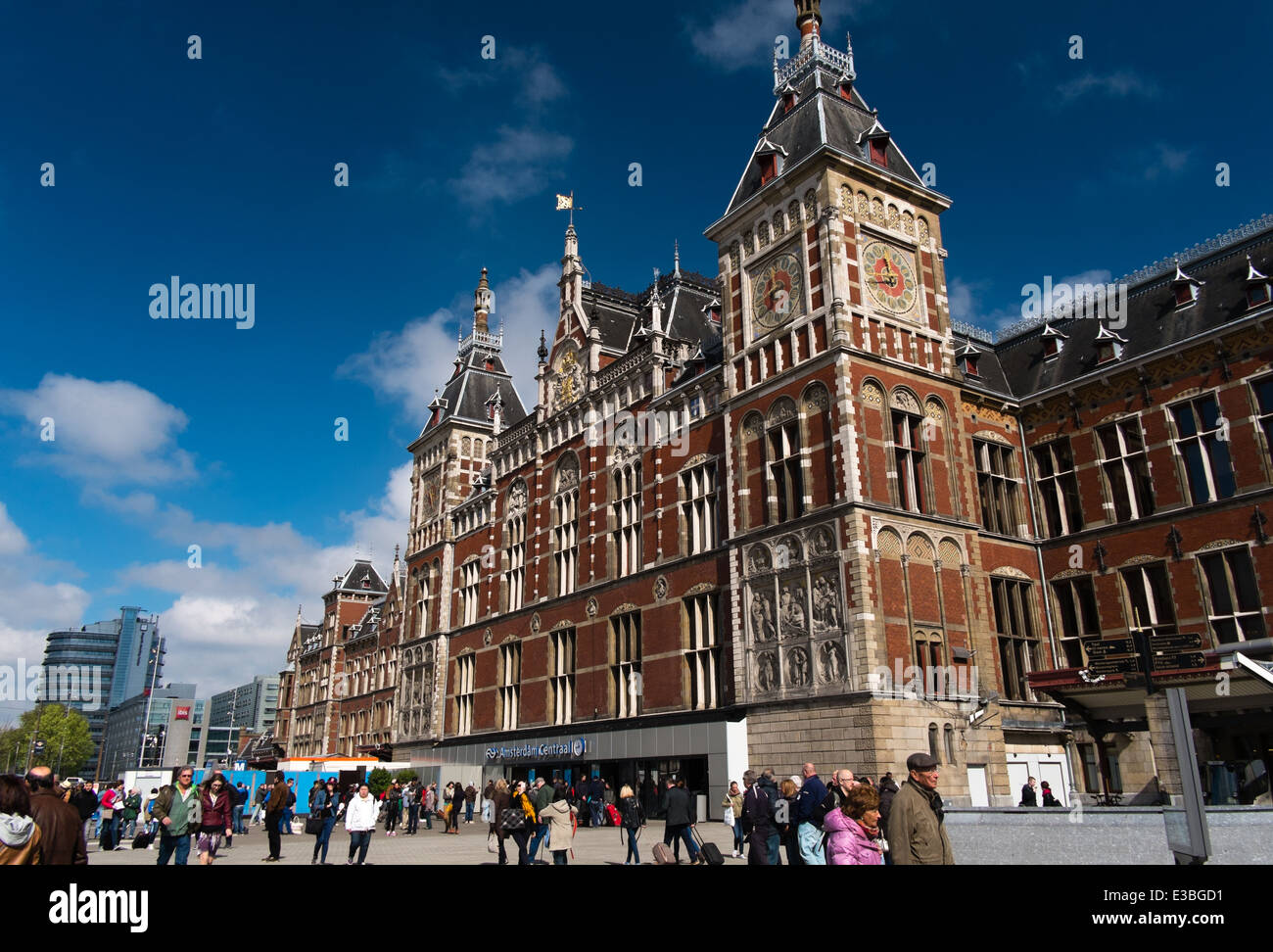Amsterdams central station Stock Photo