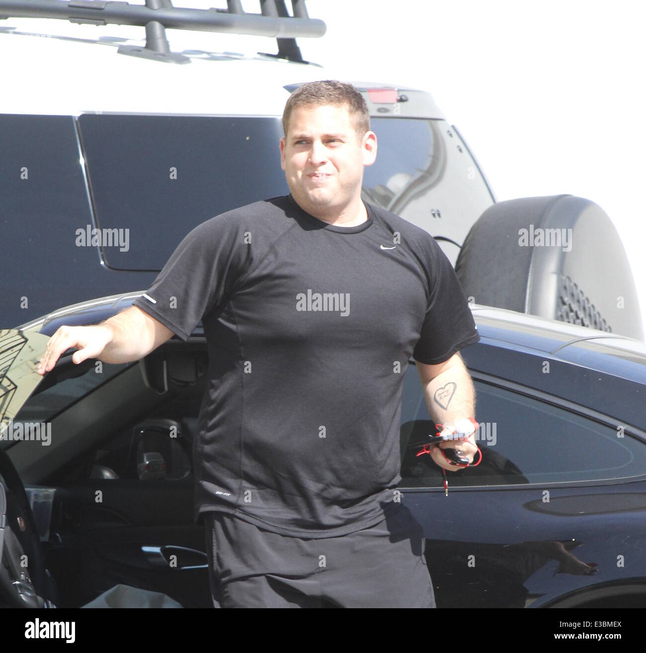 This Is The End star, Jonah Hill spotted arriving at the gym in West  Hollywood Featuring: Jonah Hill Where: Los Angeles, Ca, United States When:  21 Sep 2013 Stock Photo - Alamy