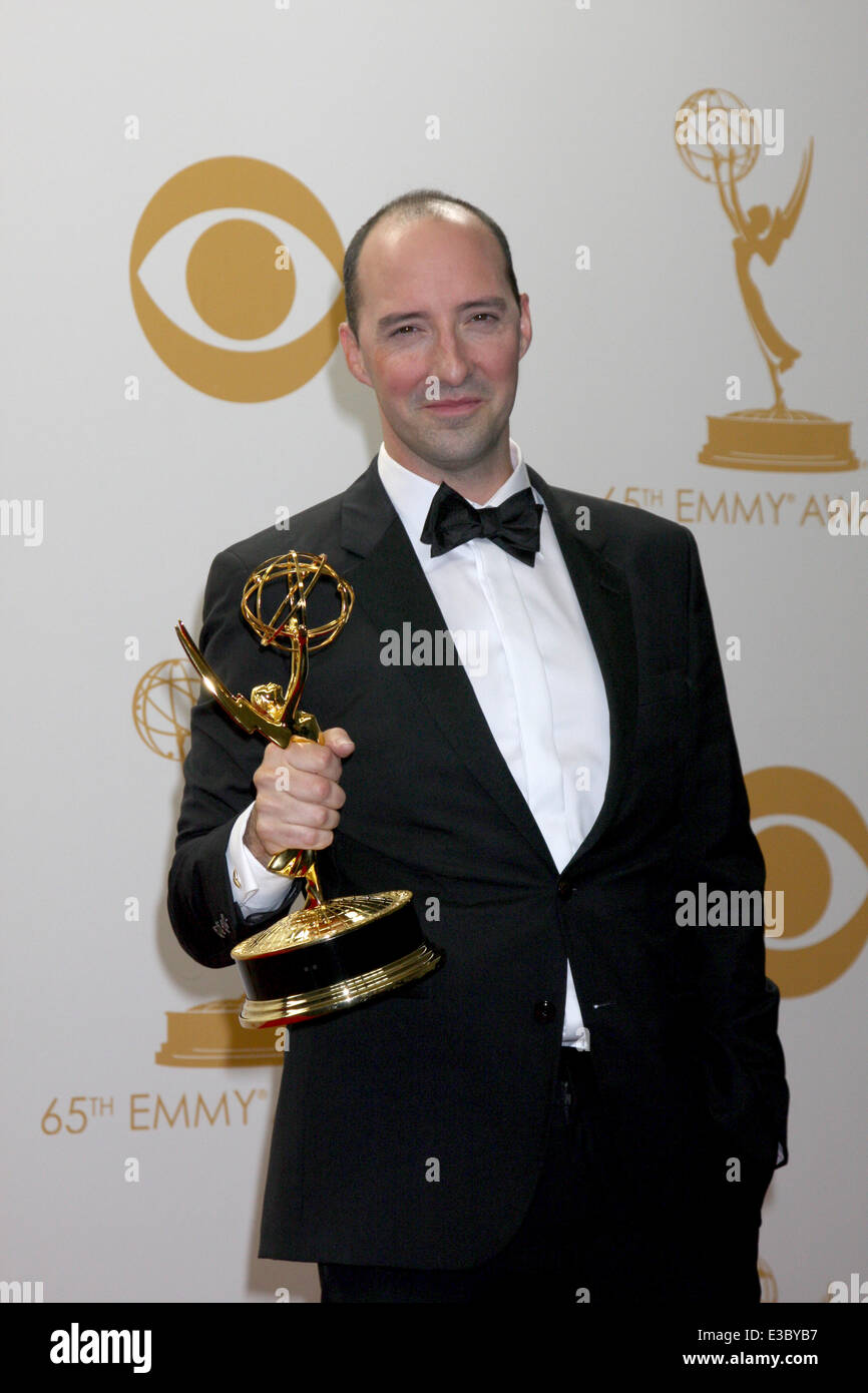Emmy Awards 2013 Press Room  Featuring: Tony Hale Where: Los Angeles, CA, United States When: 23 Sep 2013 Stock Photo