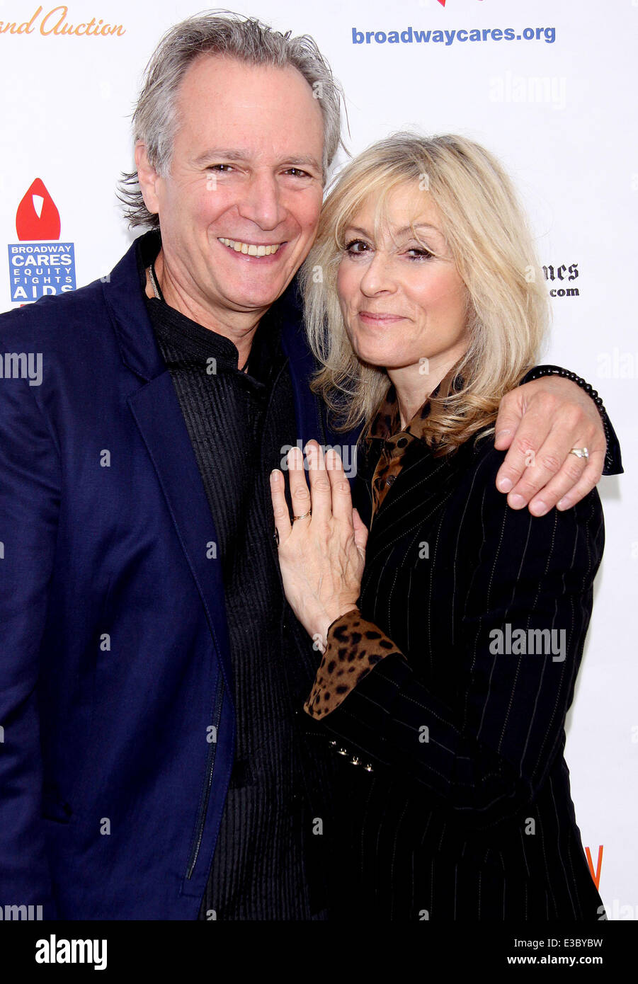 2013 Broadway Cares Flea Market held in Shubert Alley.  Featuring: Robert Desiderio,Judith Light Where: New York, NY, United States When: 22 Sep 2013 Stock Photo