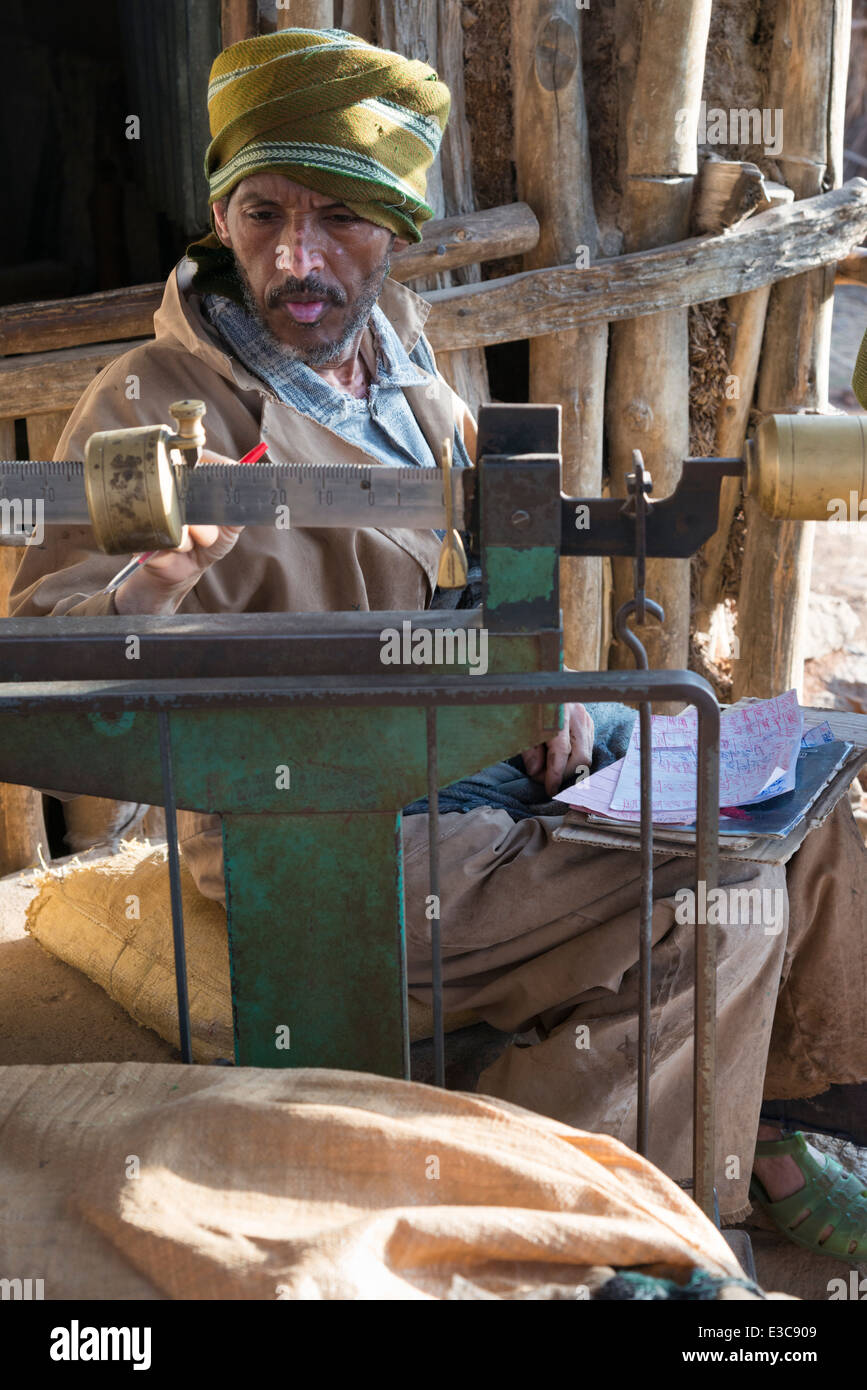 Flour mill. Awra Amba ideological village. Northern Ethiopia. Stock Photo