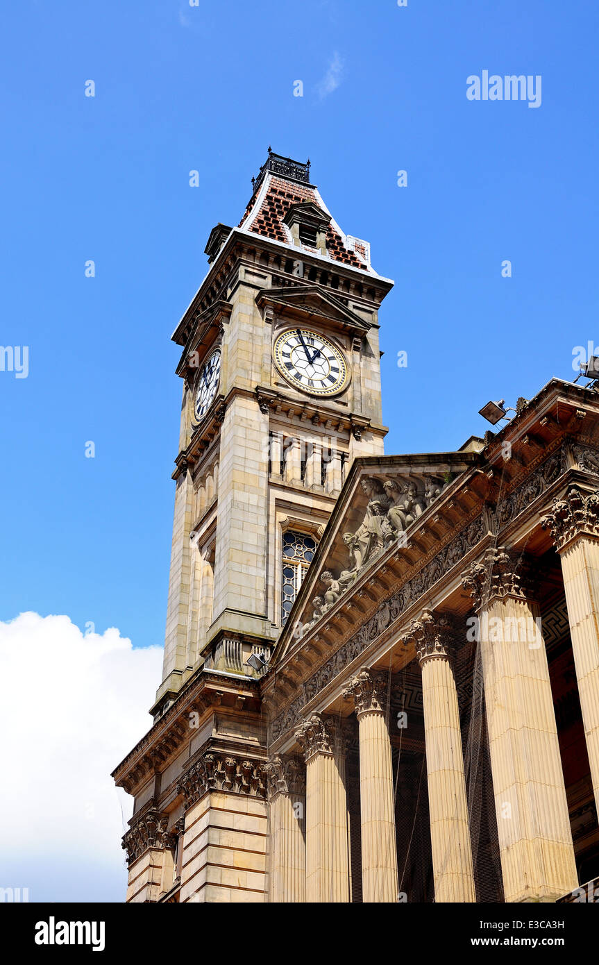 Museum and art gallery clock tower in Chamberlain square, Birmingham