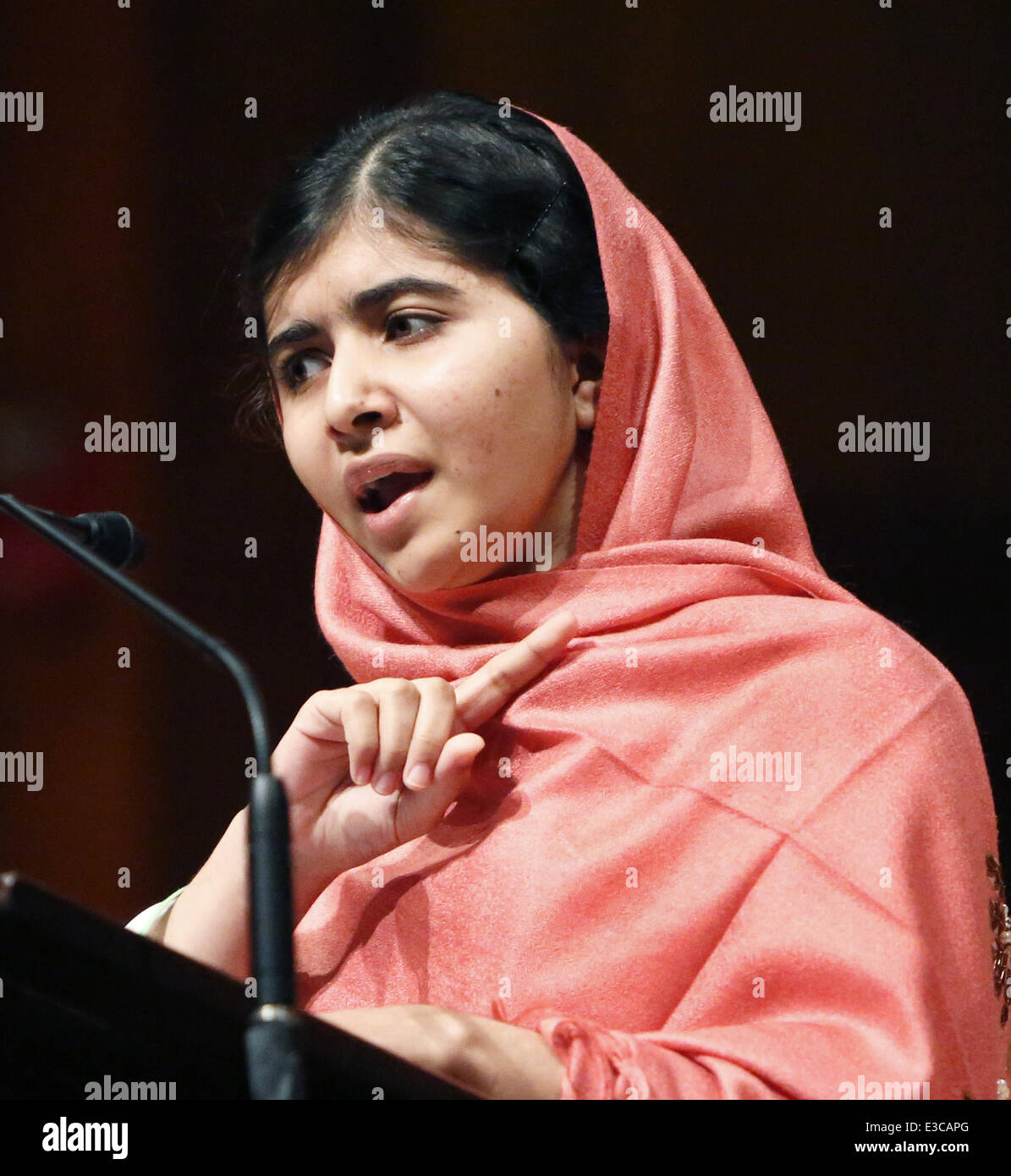 Malala Yousafzai, education activist from Pakistan who was shot by the