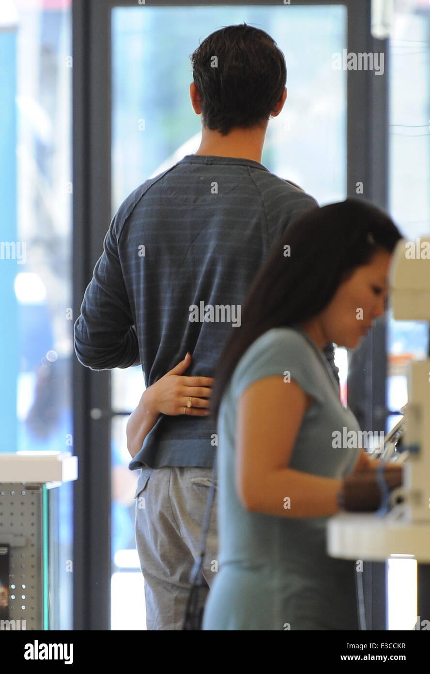 Newly engaged Kaley Cuoco and Ryan Sweeting enjoying the day by