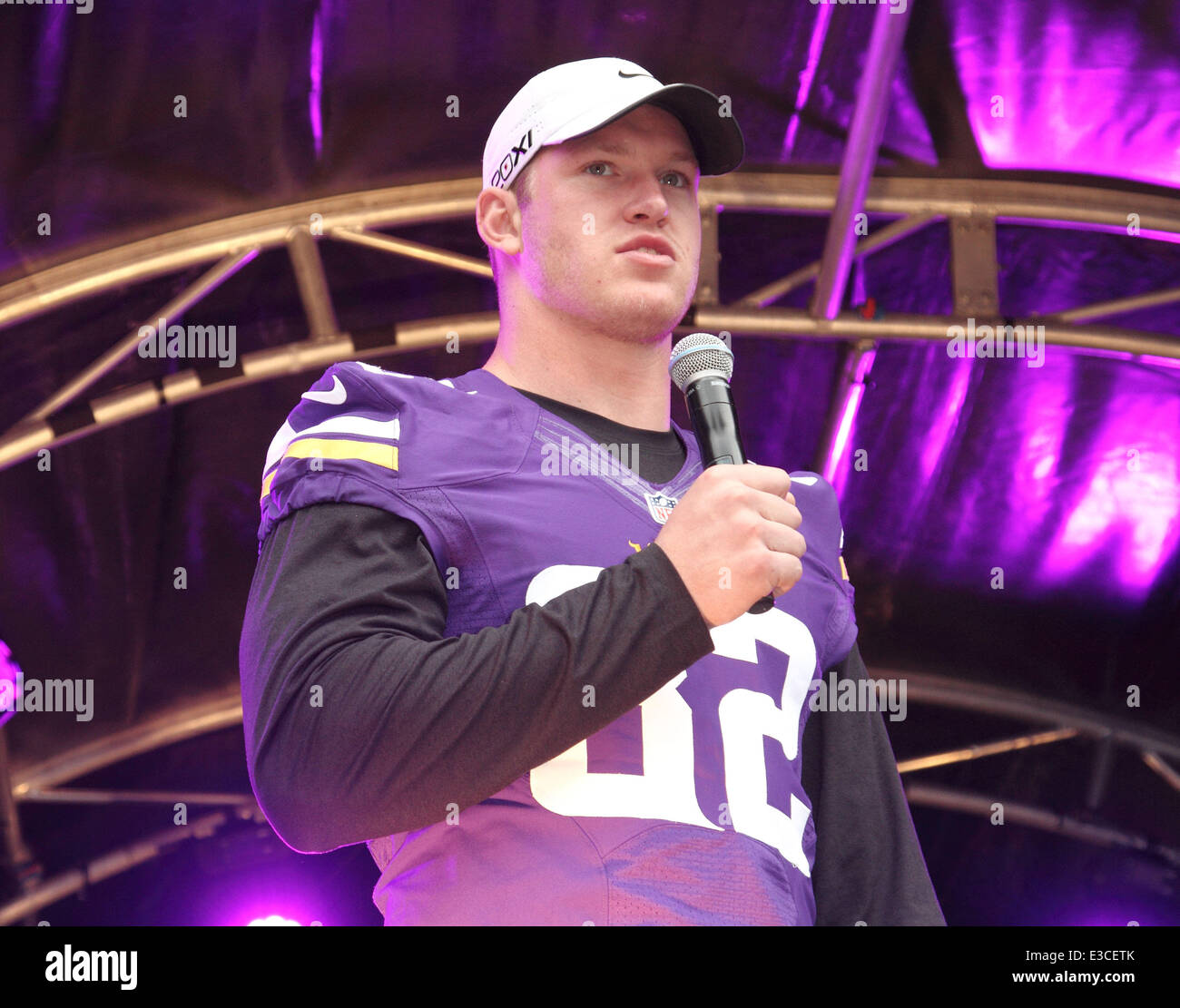 NFL Block Party in Regent Street Featuring: Kyle Rudolph Where: London ...