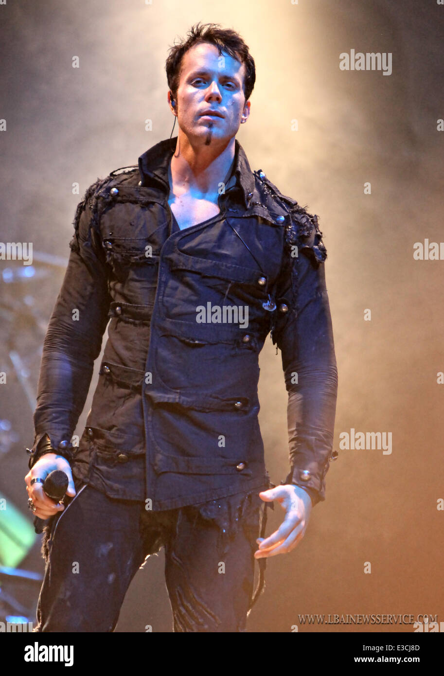 Kamelot perform in concert at the Houses of Blues Featuring: Tommy Karevik  Where: Orlando, FL, United States When: 29 Sep 2013 Stock Photo - Alamy