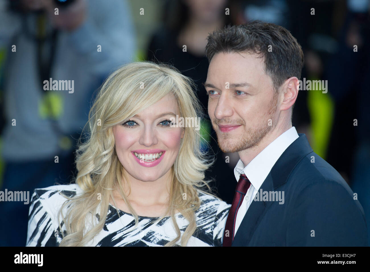 UK premiere of Filth held at the Odeon - Arrivals  Featuring: Joy McAvoy,James McAvoy Where: London, United Kingdom When: 30 Sep 2013 Stock Photo