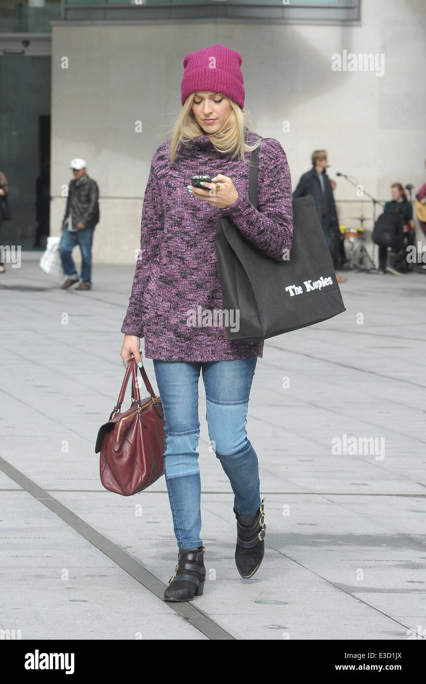Celebrities at the BBC Radio 1 studios  Featuring: Fearne Cotton Where: London, United Kingdom When: 04 Oct 2013 Stock Photo