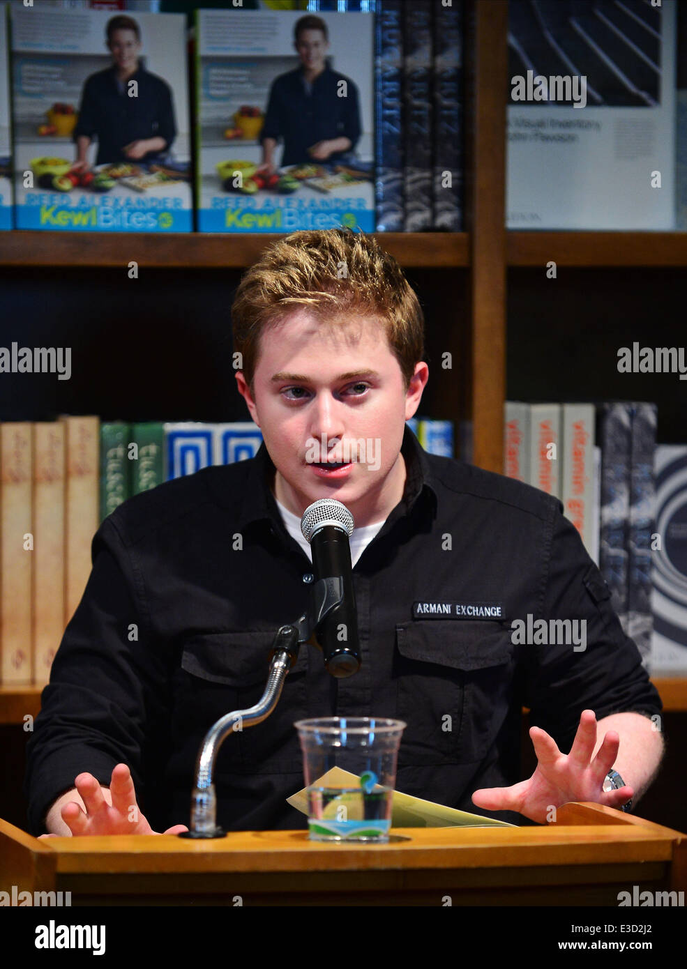 Reed Alexander greets fans and signs copies of his book 'Kewl Bites' at