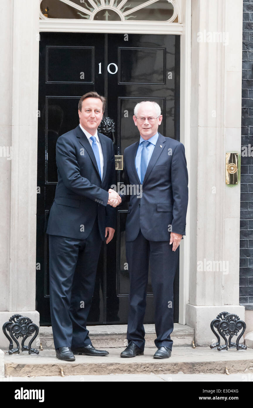 Downing Street, London, UK. 23rd June 2014. Herman Van Rompuy, the ...