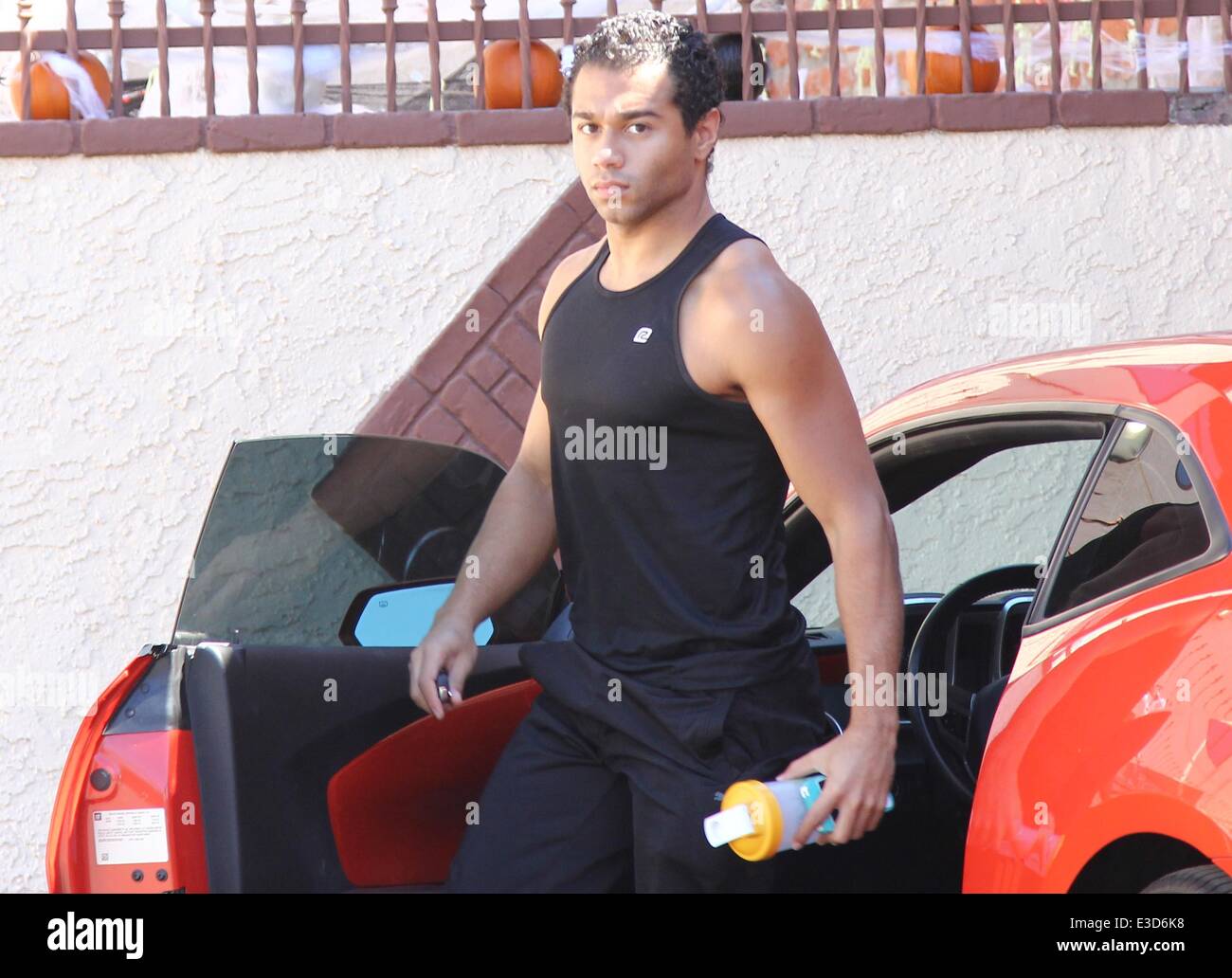 Corbin Bleu arrives for the last practice day of week 4 of the 'Dancing With The Stars' competition  Featuring: Corbin Bleu Where: Los Angeles, CA, United States When: 06 Oct 2013 Stock Photo