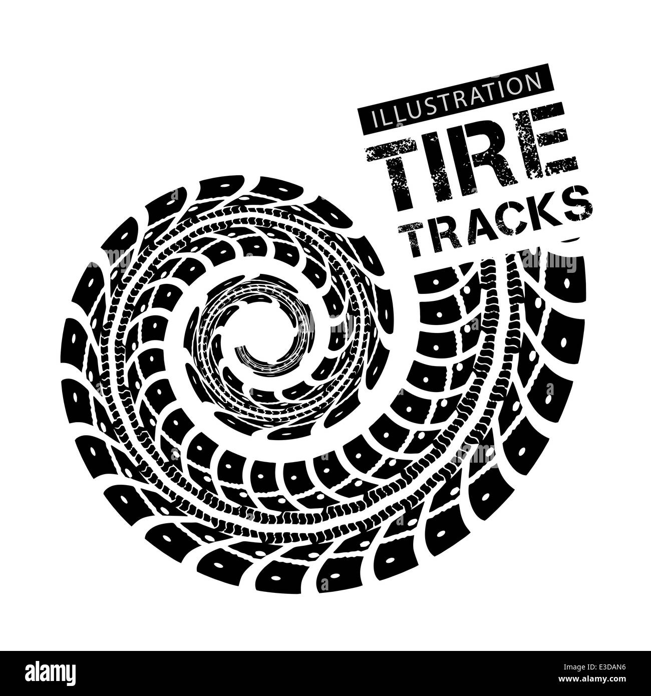 Tyre tread marks Cut Out Stock Images & Pictures Alamy