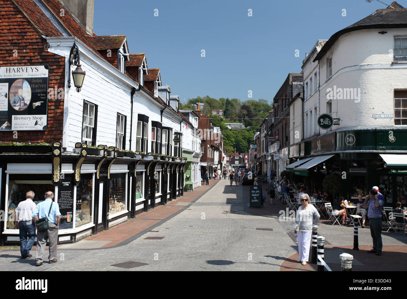 Cliffe High Street, Lewes. Stock Photo