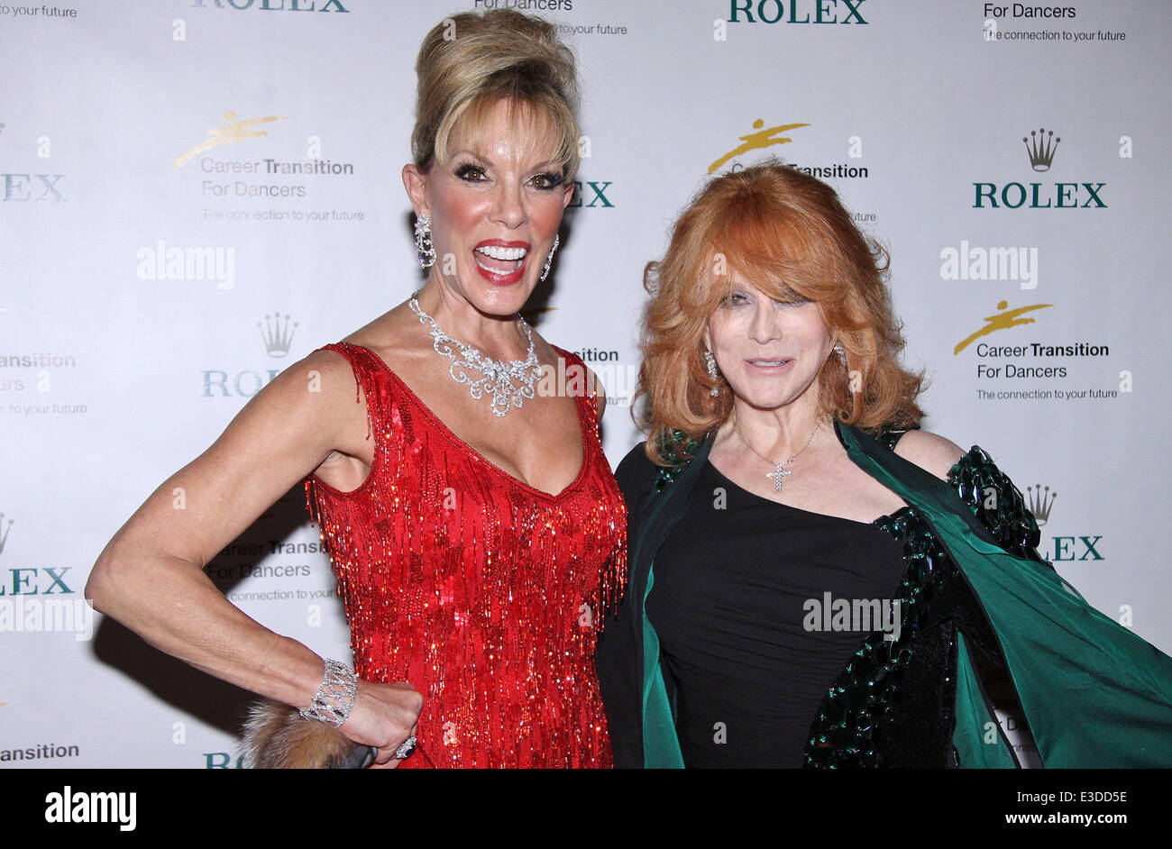 Career Transition For Dancers 28th Anniversary Jubilee Dinner, held at the New York Hilton Midtown Hotel-Arrivals.  Featuring: Michele Riggi,Ann-Margret Where: New York, NY, United States When: 08 Oct 2013 Stock Photo