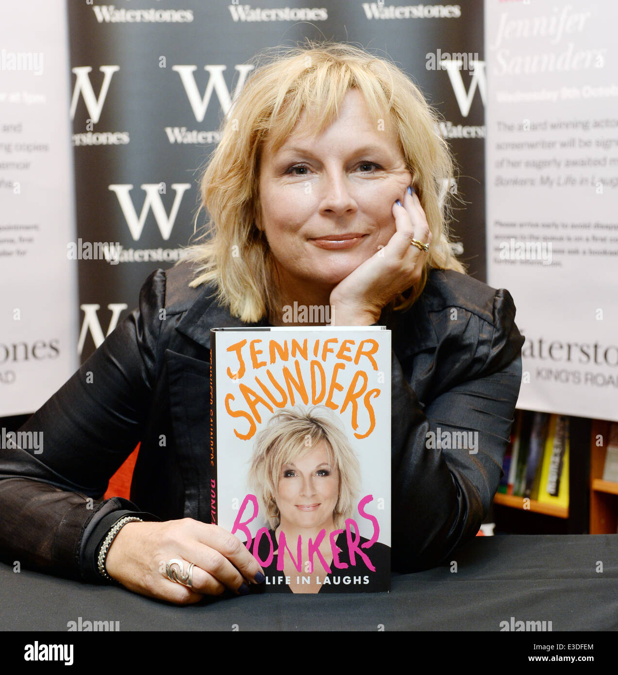 Jennifer Saunders signs copies of her book 'Bonkers My Life in Laughs