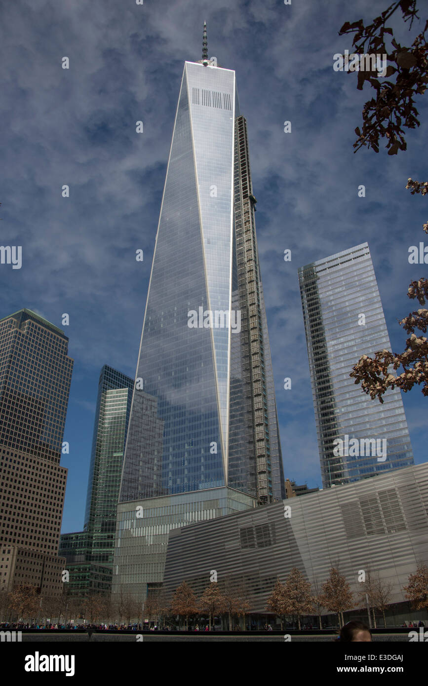 The new One World Trade Center in downtown New York City Stock Photo