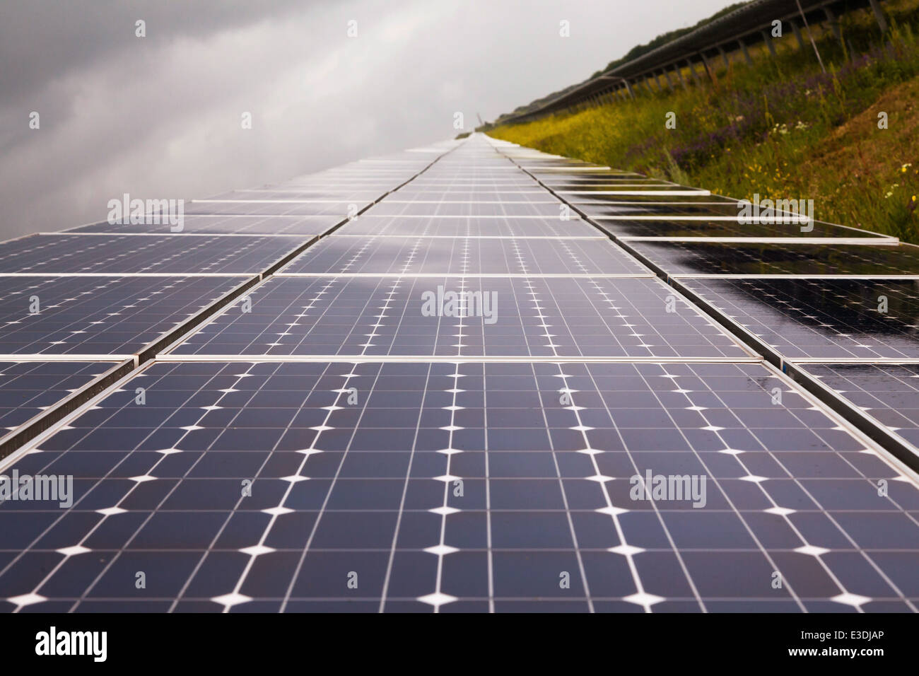Power plant using renewable solar energy Stock Photo - Alamy