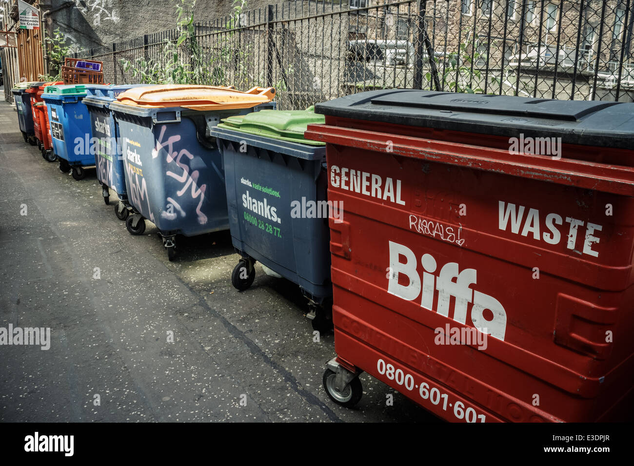 Blue wheelie bin hires stock photography and images Alamy