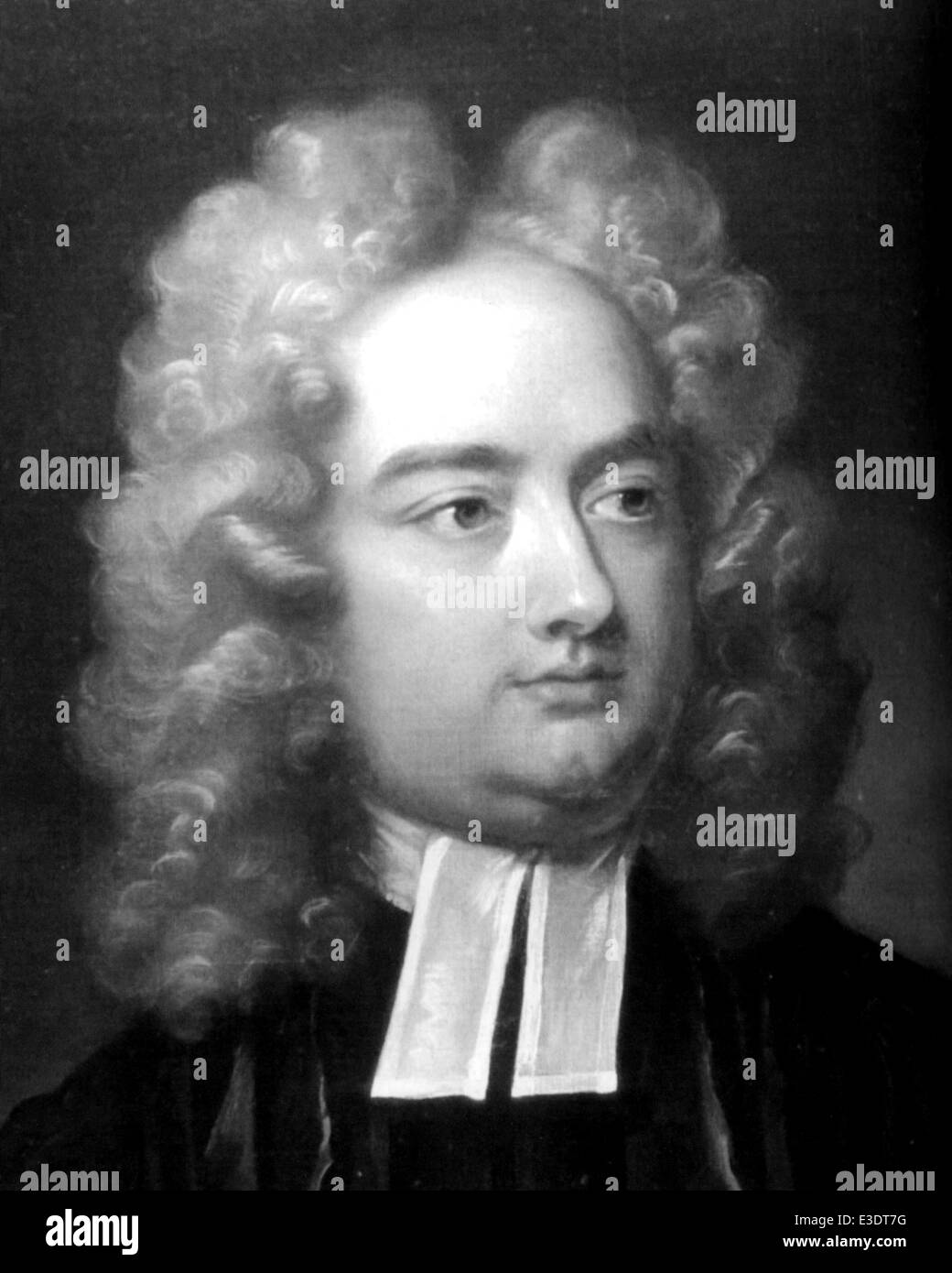 JONATHAN SWIFT (1667-1745) Anglo-Irish satirist, poet and cleric. Engraving based on a portrait by Irish artist Charles Jervas Stock Photo