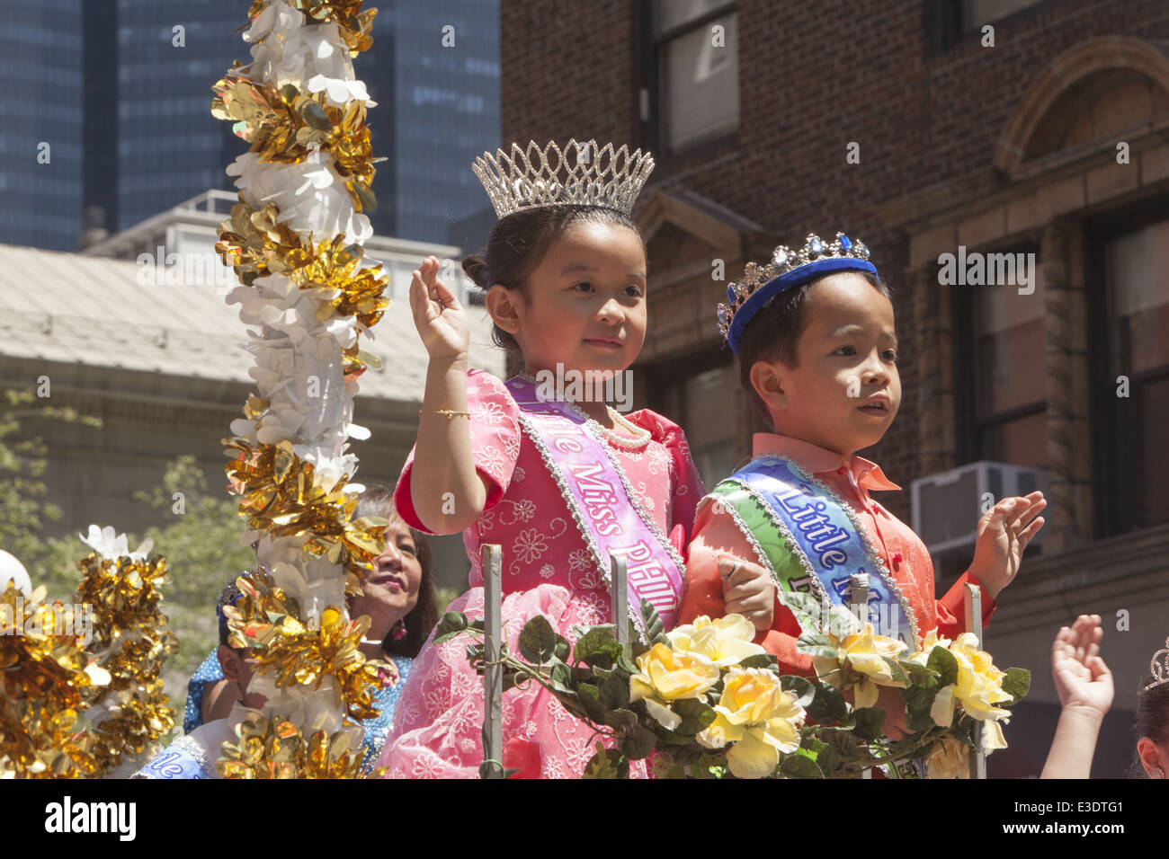 Philippine Independence Day Parade & festival along Madison Ave., Manhattan, NYC. Stock Photo