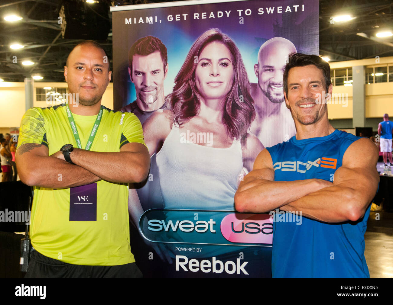 Sweat USA: All-Star Fitness Festival at the Miami Beach Convention Center  Featuring: Tony Horton,Joseph Anthony Where: Miami Be Stock Photo - Alamy