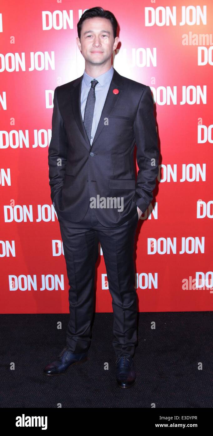 'Don Jon' Paris Premiere at the UGC Cine Cite Bercy - Arrivals  Featuring: Joseph Gordon-Levitt Where: Paris, France When: 14 Oct 2013 Stock Photo