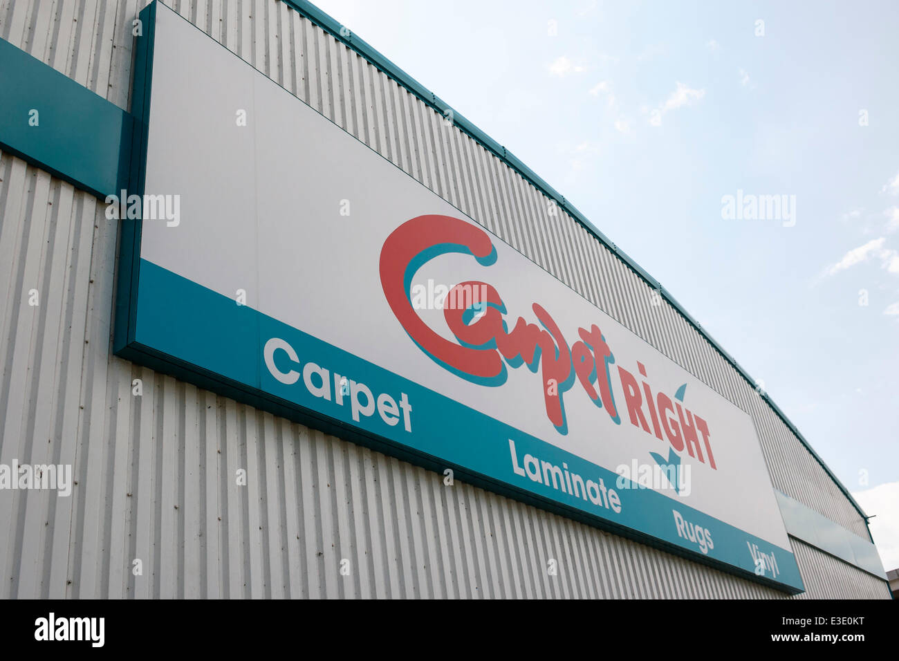 Chippenham, UK. 23rd June, 2014. Signage at a Carpetright store in Chippenham,Wiltshire. On Tuesday 24th June, 2014 the company will announce it's annual results. Credit:  lynchpics/Alamy Live News Stock Photo