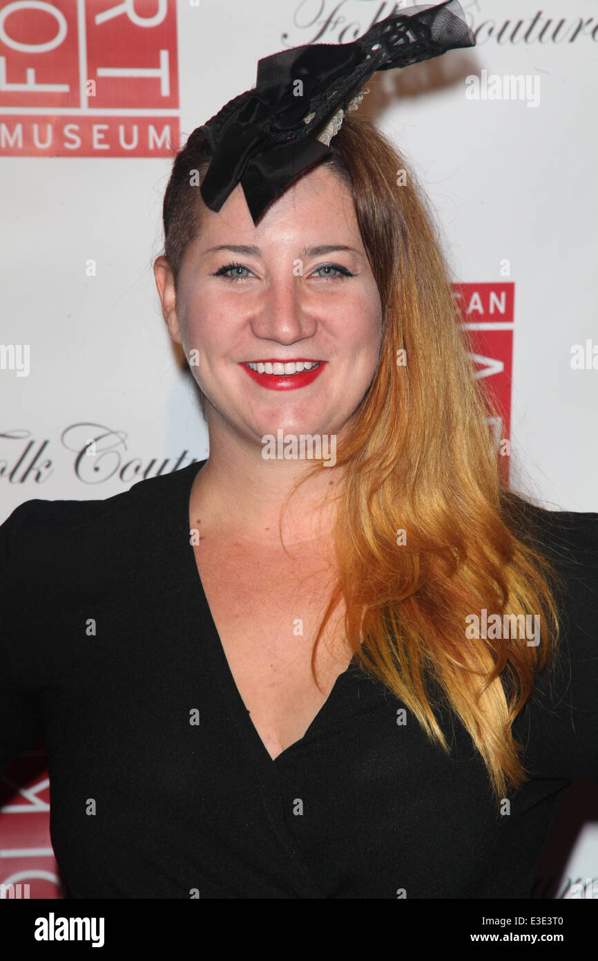 American Folk Art Museum Folk Couture Benefit Gala at Tribeca Rooftop  Featuring: Courtney Wagner Where: NYC, NY, United States When: 17 Oct 2013 Stock Photo