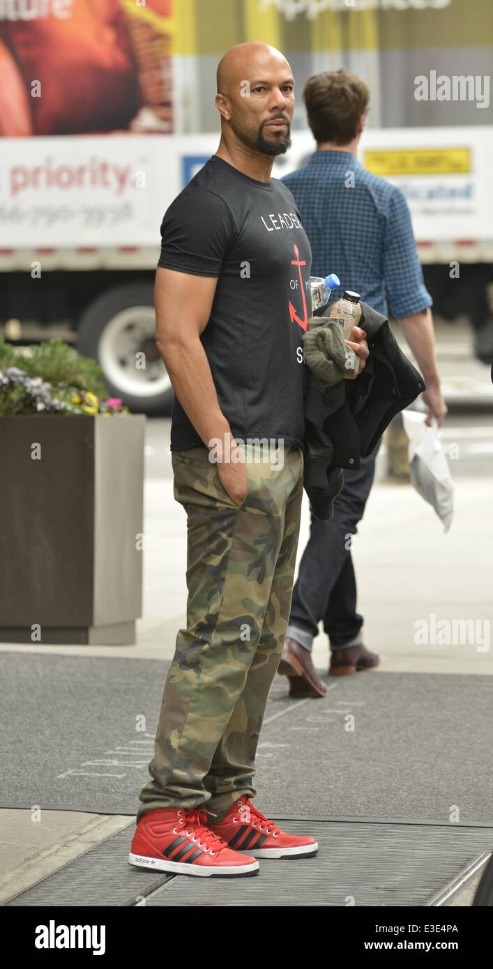 Common Rapper Copme Out Rapper Common out and about in New York City Featuring: Common,Lonnie ...
