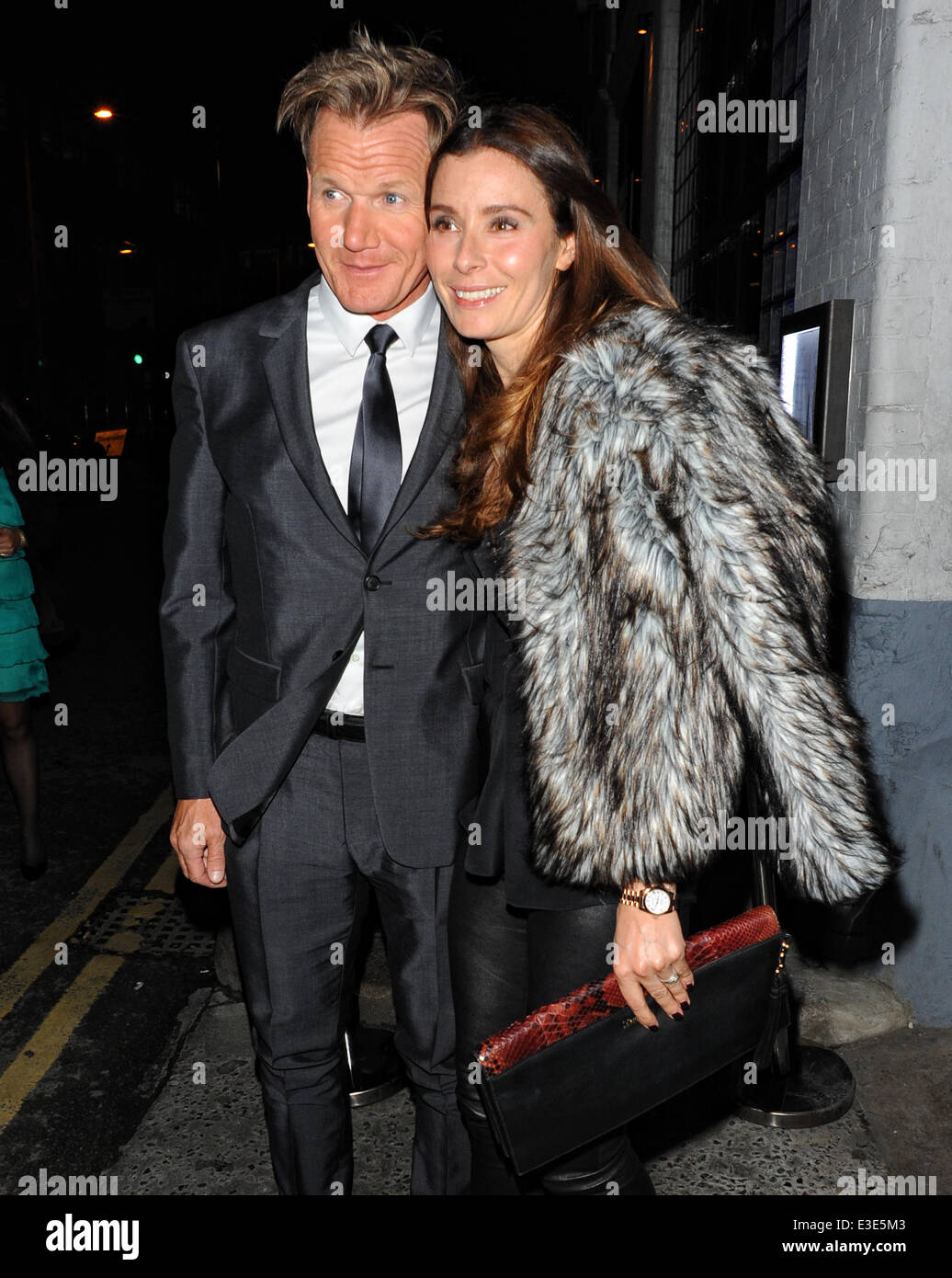 Celebrities at the launch party for Gordon Ramsay's new restaurant ...