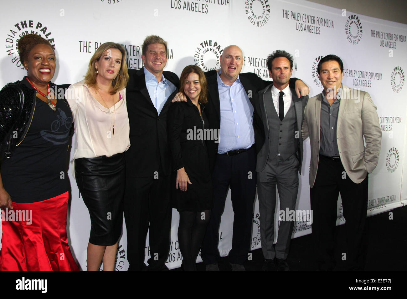 2013 Paley Center for Media Benefit Gala honoring FX Network on the 21st Century Fox Lot  Featuring: Shield Cast,CCH Pounder,Catherine Dent,Kenny Johnson,Cathy Ryan,Shawn Ryan,Walton Goggins,Benito Martinez Where: Century City, CA, United States When: 17 Stock Photo