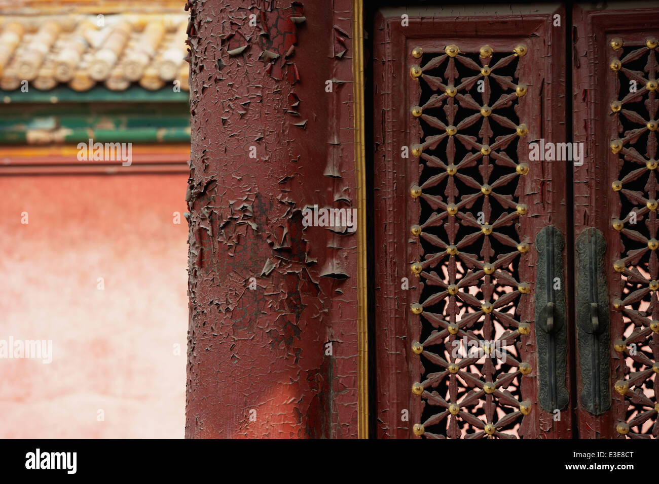 Traditional architecture inside the Forbidden City, Beijing, China Stock Photo