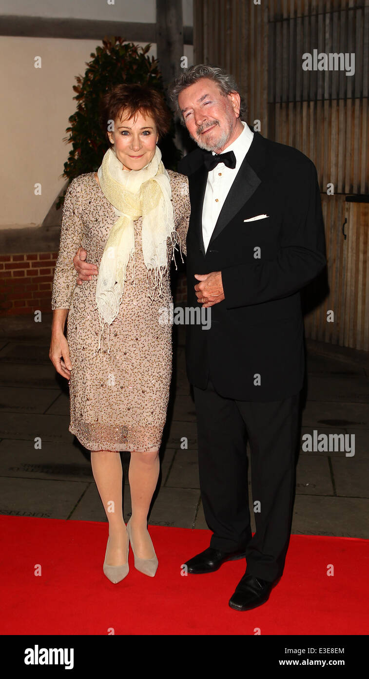 Guests arrive for the Shakespeares Globe Gala Dinner in London  Featuring: Zoe Wanamaker,Gawn Grainger Where: London, United Kingdom When: 17 Oct 2013 Stock Photo
