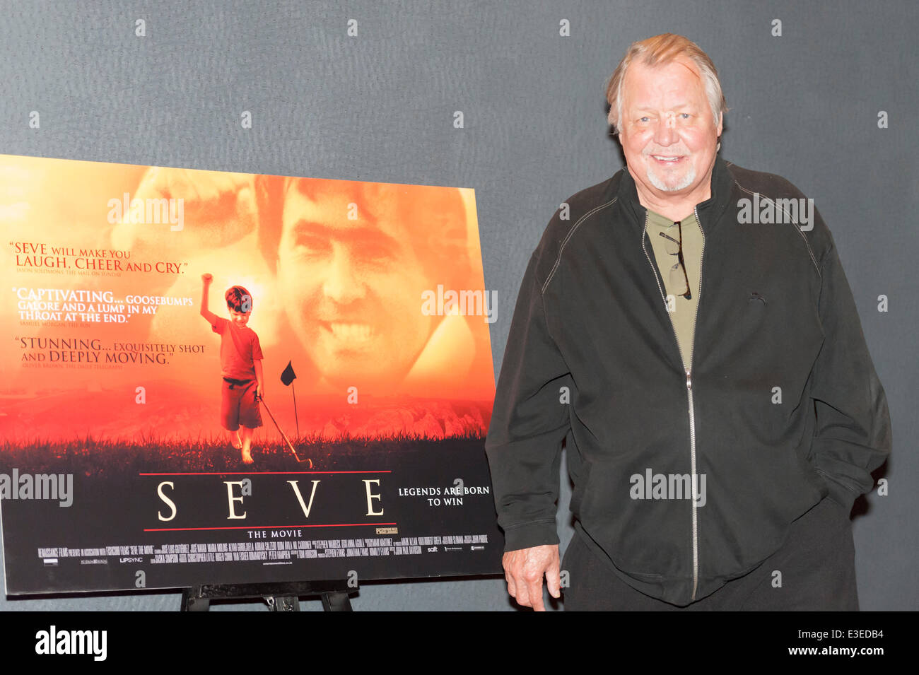 Empire Cinema, Leicester Square, London, UK. 23rd June 2014. Cast and celebrities attend the movie premiere “Seve” which opened at the Empire Cinema in Leicester Square, London. The motion picture tells the story of Seve Ballesteros who fought against adversity to become one of the most spectacular and charismatic golfers to ever play the game. Pictured: DAVID SOUL. Credit:  Lee Thomas/Alamy Live News Stock Photo