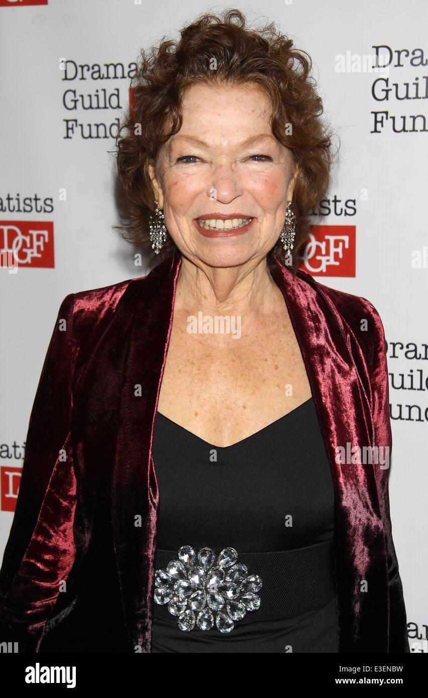 Dramatists Guild Fund Gala, held at the Edison Ballroom-Arrivals  Featuring: Gretchen Cryer Where: New York, NY, United States When: 22 Oct 2013 Stock Photo