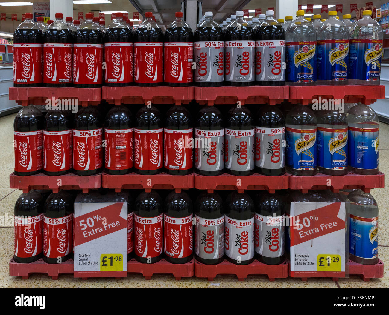 https://c8.alamy.com/comp/E3ENMP/bottles-of-soft-drinks-displayed-on-a-supermarket-E3ENMP.jpg