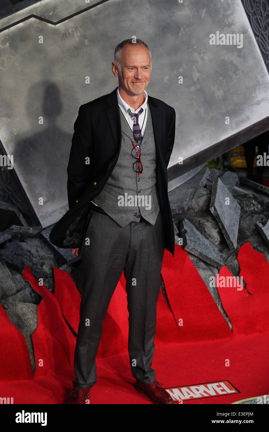 Director Alan Taylor attends the world premiere of  'Thor : The Dark World' at the Odeon, Leicester Square, London  Featuring: Alan Taylor Where: London, United Kingdom When: 22 Oct 2013 Stock Photo