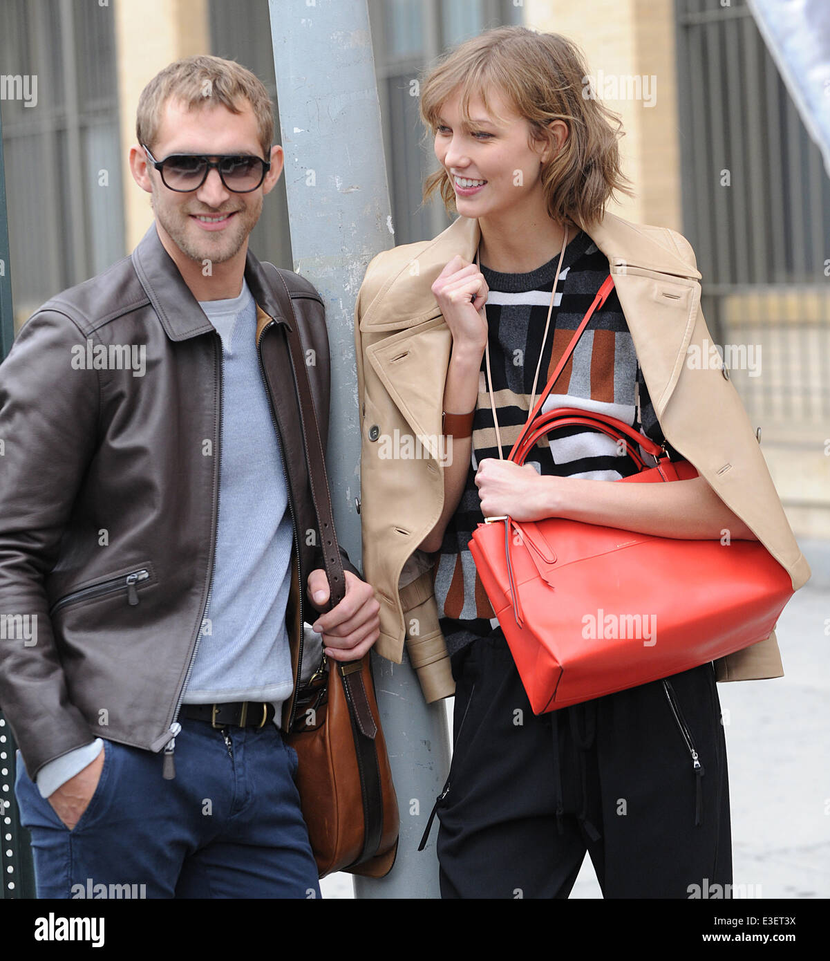 Karlie Kloss Photoshoot in MeatPacking District NY Featuring: Karlie