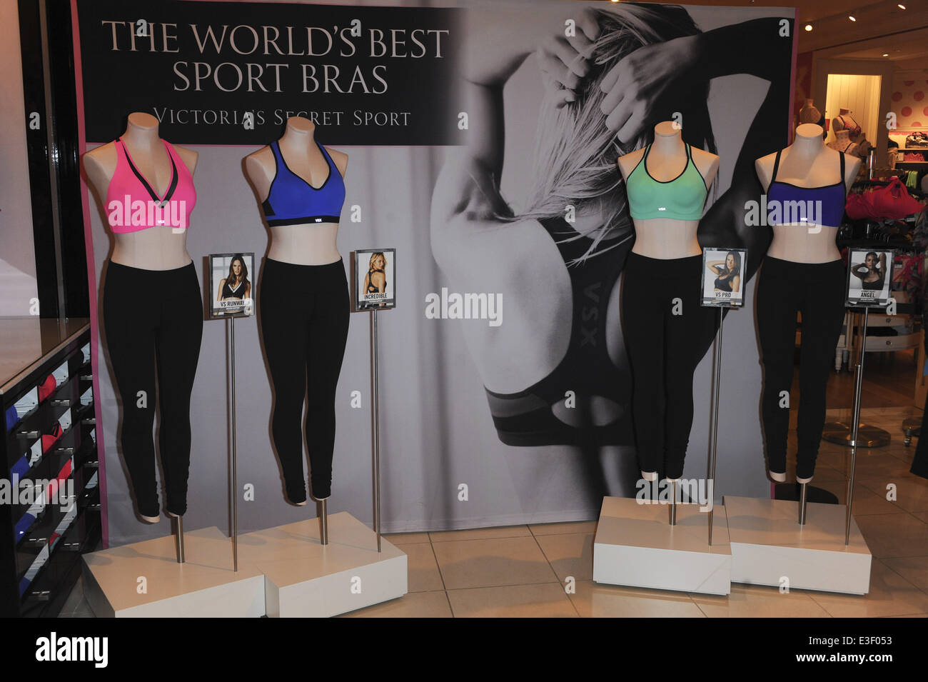 Victoria Secret Angel Celebrates World's Best Sport Bras Featuring