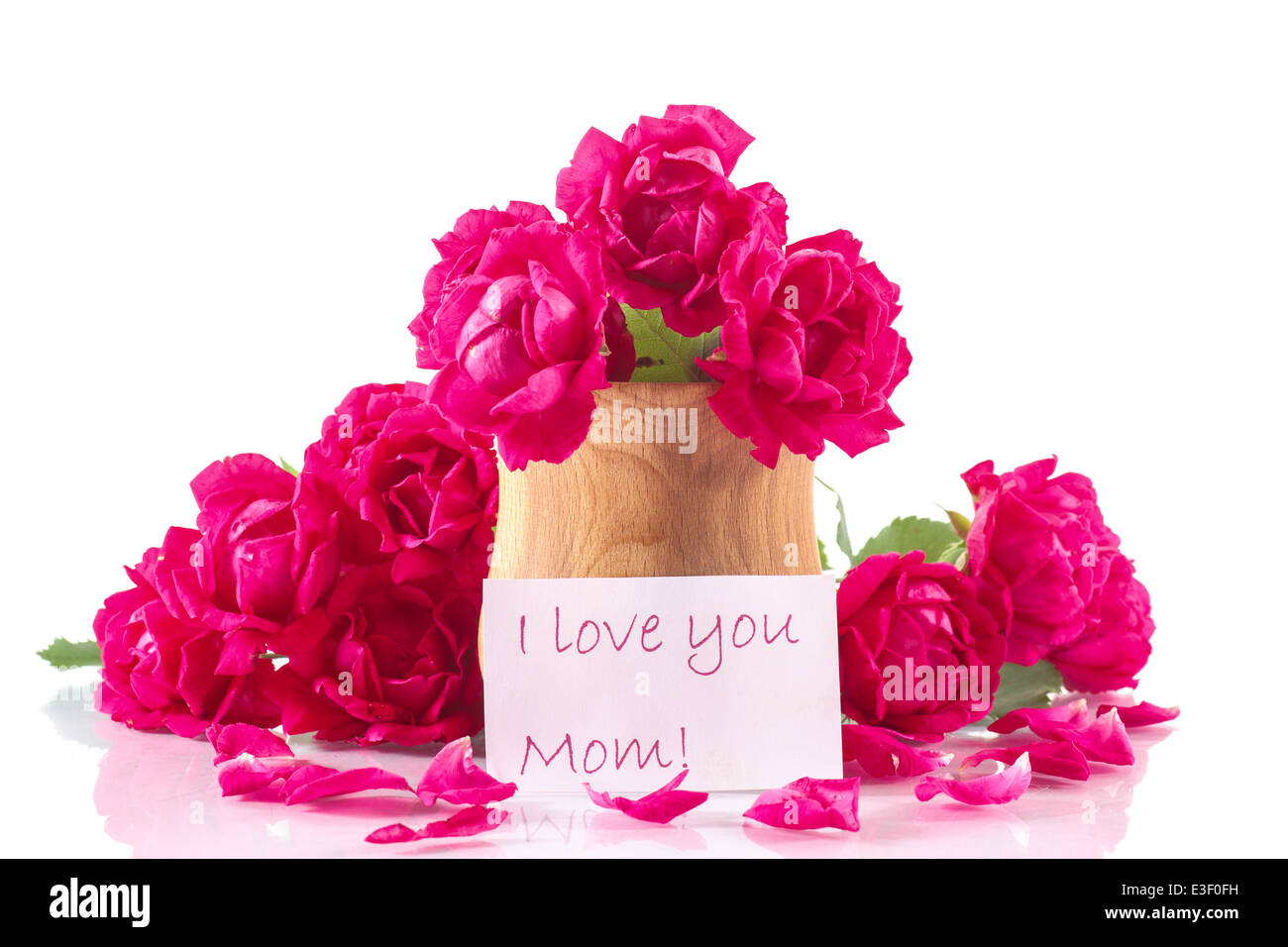 bouquet of red roses on a white background Stock Photo - Alamy