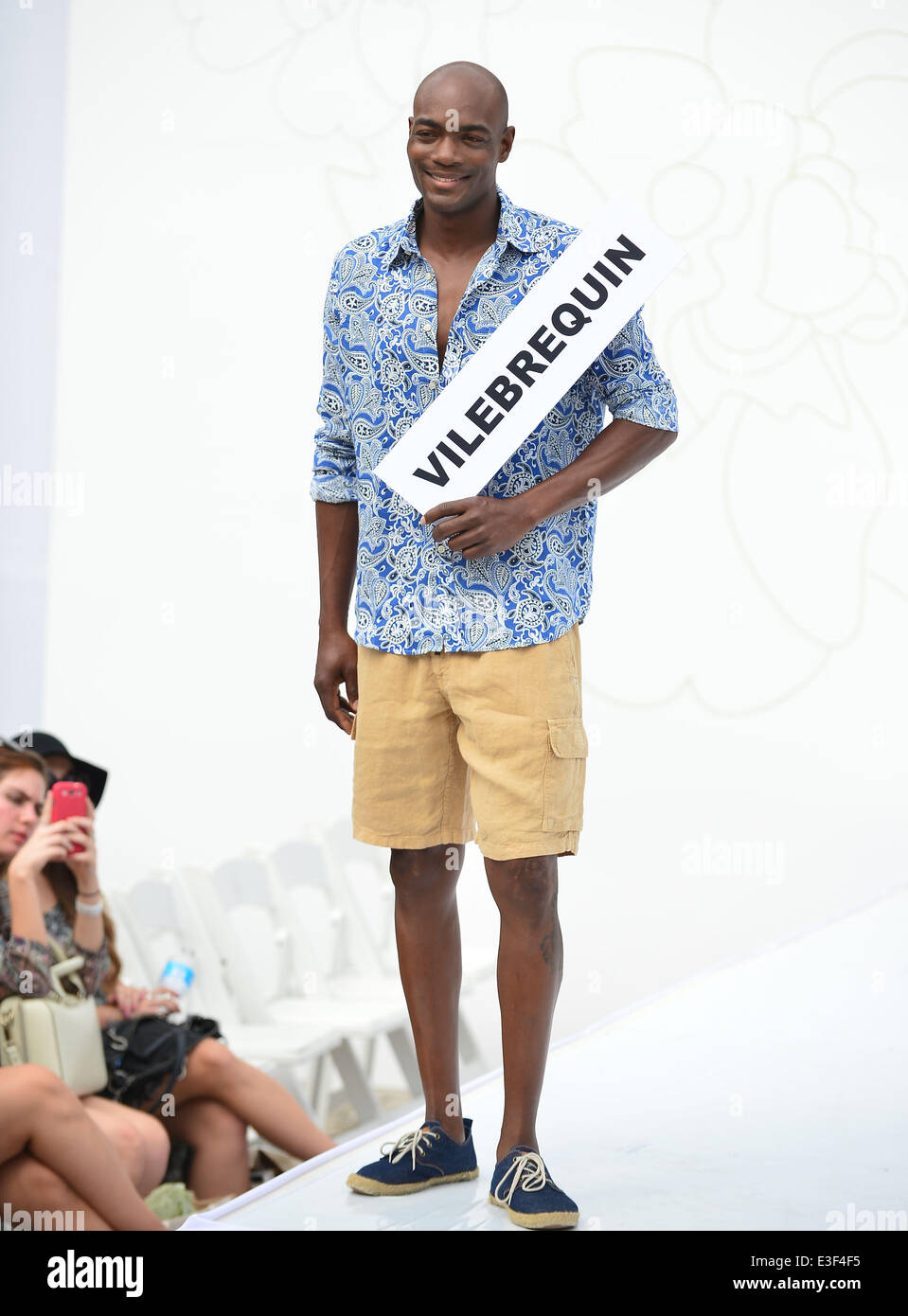 George Kotsiopoulos makes an appearance at The Colonnade Outlets at the Sawgrass Mills Tour de Fashion at Sawgrass Mills Mall  Featuring: Models Where: Sunrise, Florida, United States When: 25 Oct 2013 Stock Photo