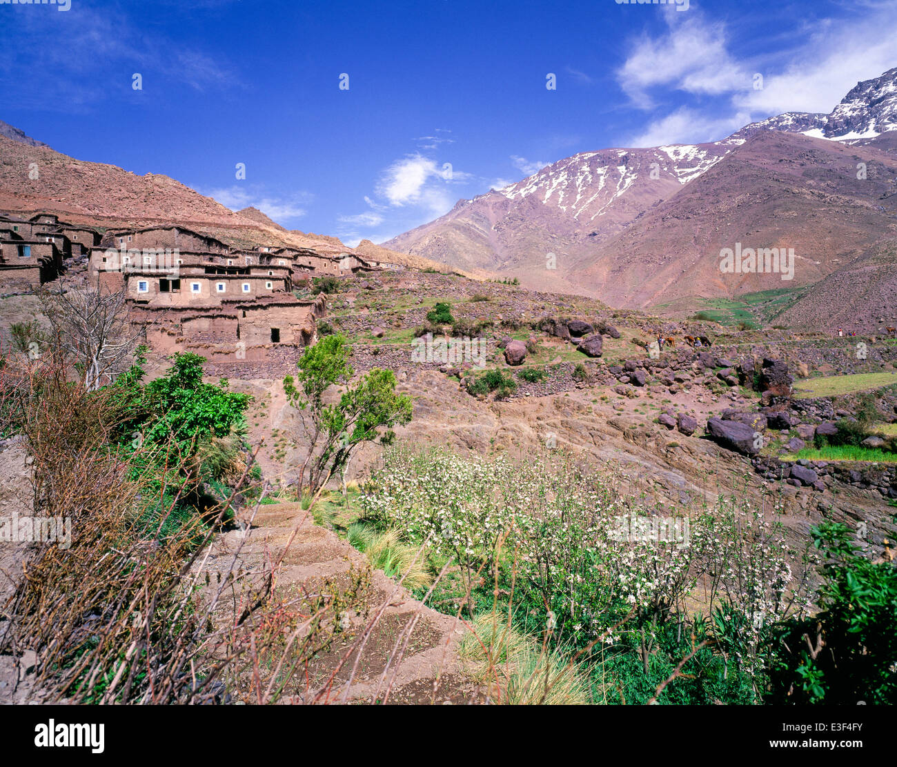 Tacheddirt village High Atlas mountains Morocco Stock Photo