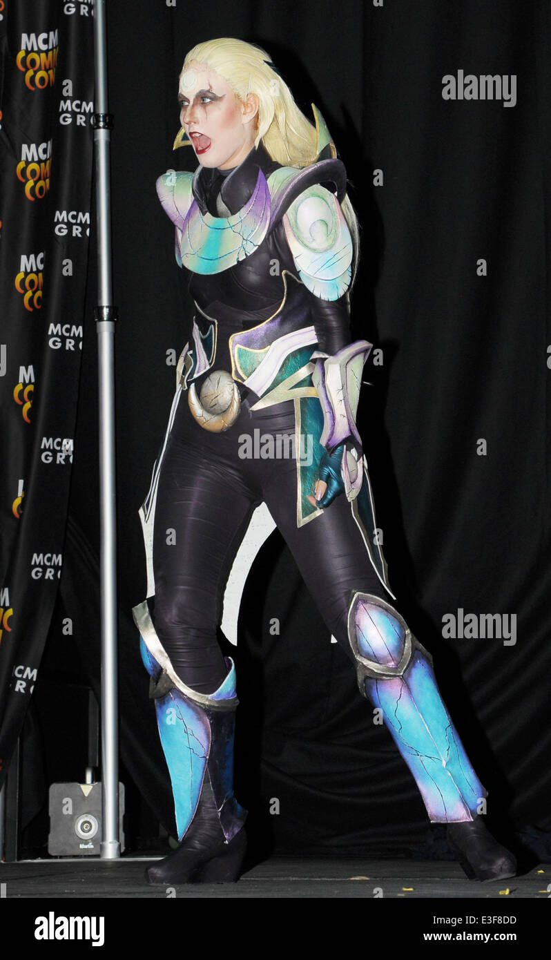 MCM London Comic Con at ExCeL London - CosPlay European Final - Day Two  Featuring: Romania,Diana Streche,Diana,League of Legends Where: London,  United Kingdom When: 26 Oct 2013 Stock Photo - Alamy, image size:798x1390