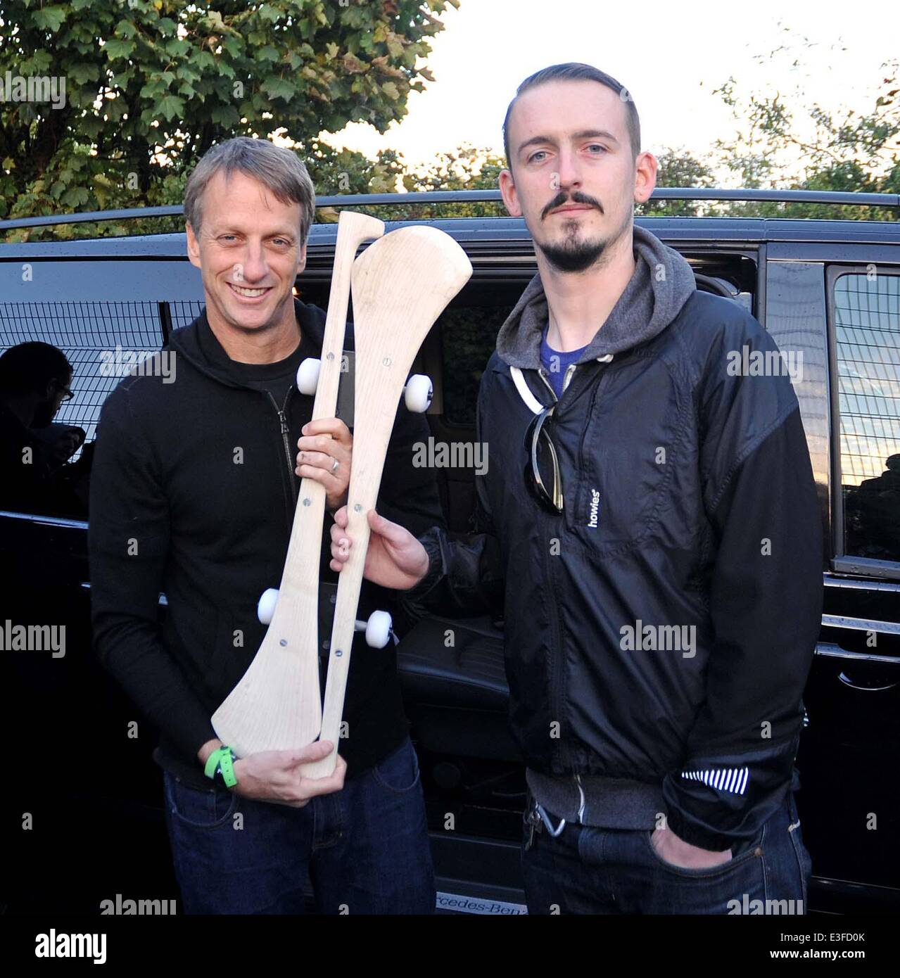 American pro skateboarder and actor Tony Hawk meeting fans at Bushy