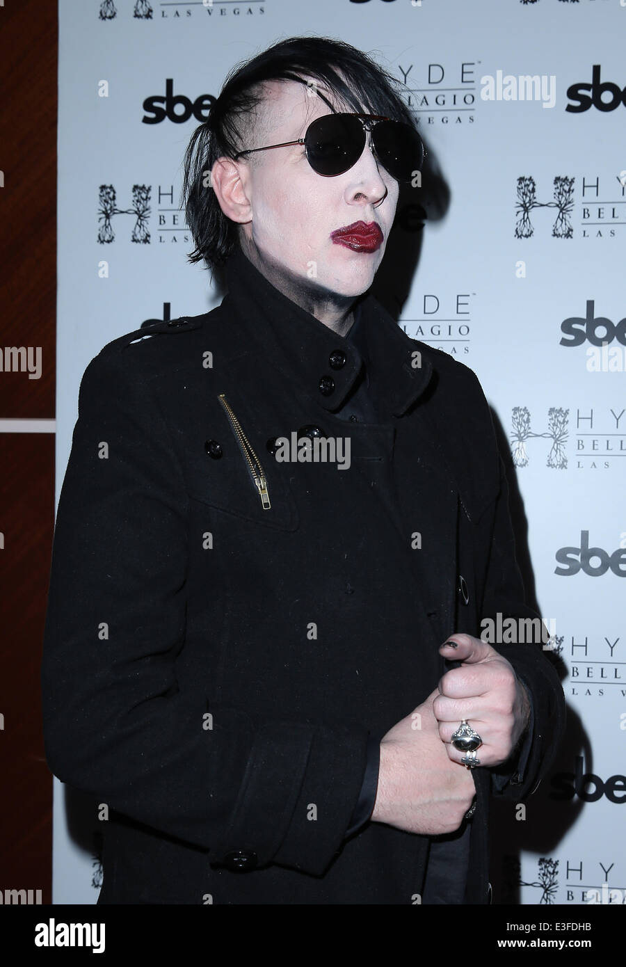 Marilyn Manson Hosts Halloween Horror Bash at Hyde Bellagio in Las Vegas  Featuring: Marilyn Manson Where: Las Vegas, NV, United States When: 29 Oct  2013 Stock Photo - Alamy