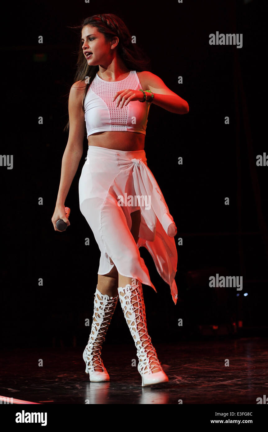 Selena Gomez performs live in concert during her 'Stars Dance' World