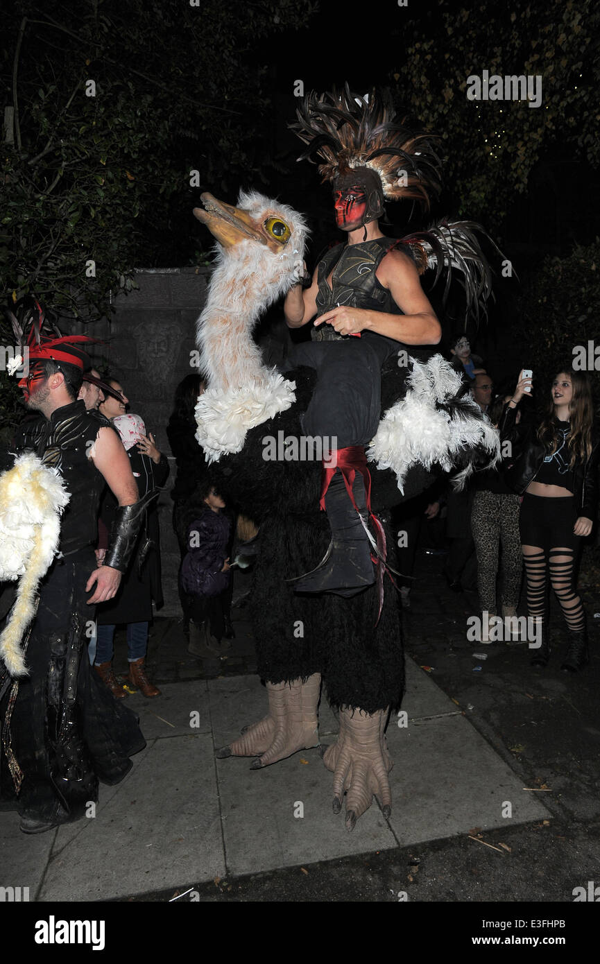 Jonathan Ross Halloween party Featuring: guests Where: London, United ...